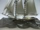 The Sailboat Of Silver980 Of Japan.  200g/ 7.  04oz.  2masts.  Takehiko ' S Work. Other Antique Sterling Silver photo 10