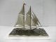 The Sailboat Of Silver980 Of Japan.  200g/ 7.  04oz.  2masts.  Takehiko ' S Work. Other Antique Sterling Silver photo 2