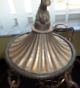 Antique Victorian Hanging Parlor Lamp C1888 Brass Hanging Electric Converted Oil Lamps photo 7
