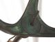 Antique Tiffany Studios 423 Bronze Spade Foot Harp Floor Lamp Base - As Found Lamps photo 5