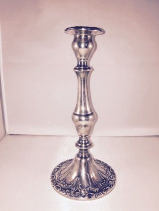 Antique Tall Gorham Chantilly Duchess Sterling Silver Convertible Candle Stick photo