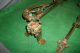 Rare - Antique - Old - Vintage - Cast Iron Swing A Way Drapery - Curtain Rod - Hold Hooks & Brackets photo 4