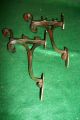 Rare - Antique - Old - Vintage - Cast Iron Swing A Way Drapery - Curtain Rod - Hold Hooks & Brackets photo 8