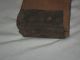 Antique Lard Press Fat Crackling Squeezer Wood Leather Authentic Primitive Tool Primitives photo 1