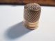 Early Burl Wood Box Sewing Kit/mop/14k Thimble Other Antique Sewing photo 4