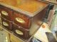 Antique Oak Singer Treadle Sewing Machine 4 Drawers Cabinet Chest Furniture 1900-1950 photo 1