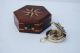 Brass Antique Sundial Compass Vintage Pocket Push Button Sundial Compass Gift Compasses photo 5