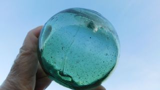 Japanese Glass Float W/ Spindle photo