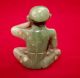 Olmec Stone Jade Figurine Statue Antique Pre Columbian Artifact Mayan Aztec The Americas photo 3