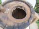 Rare Antique Old Massive Wooden Vessel Canteen Keg Water Can - Iron Banded Primitives photo 2