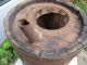 Rare Antique Old Massive Wooden Vessel Canteen Keg Water Can - Iron Banded Primitives photo 3