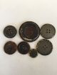 Antique Celluloid Buttons With Stripes Buttons photo 4