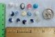 Buttons Small Vintage Glass Blue White Buttons photo 2