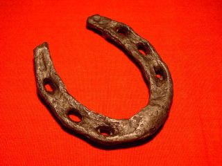 Medieval - Horseshoe - 12 - 13th Century Rare photo