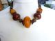 Extraordinary African Necklace - Antique African Amber (phenolic Resin) Ooak Jewelry photo 1