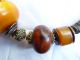 Extraordinary African Necklace - Antique African Amber (phenolic Resin) Ooak Jewelry photo 3
