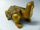 Very Fine Early Chinese Gilt Bronze Mythical Beast - Important Example - Rare Other Antique Chinese Statues photo 4