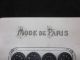 Antique French Mode De Paris Victorian Buttons Nos 24 Buttons 5/8 