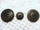 Antique Vintage Goodyear Novelty Rubber Buttons Three Military? Star Vine 1849 Buttons photo 1
