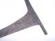 Early Antique Fireplace Crane.  Hand Forged Wrought Iron (circa 1700s) Hearth Ware photo 6