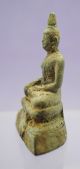 Post Medieval Bronze Thai Buddha Figurine 18th - 19th Century Other Southeast Asian Antiques photo 1