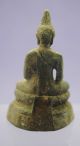 Post Medieval Bronze Thai Buddha Figurine 18th - 19th Century Other Southeast Asian Antiques photo 2