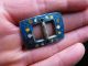 Chinese White Metal And Enamel Buckle Metal Detecting Find British photo 3
