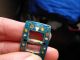 Chinese White Metal And Enamel Buckle Metal Detecting Find British photo 6