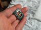 Chinese White Metal And Enamel Buckle Metal Detecting Find British photo 8