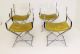 Mid Century Modern Chrome Glass Dining Table 4 Lucite And Chrome Chairs Baughman Mid-Century Modernism photo 4