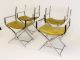 Mid Century Modern Chrome Glass Dining Table 4 Lucite And Chrome Chairs Baughman Mid-Century Modernism photo 5