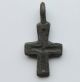 British Found Medieval Period Bronze Cross Pendant 1100 - 1300 Ad Vf, British photo 2
