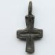 British Found Medieval Period Bronze Cross Pendant 1100 - 1300 Ad Vf, British photo 3