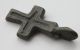 British Found Medieval Period Bronze Cross Pendant 1100 - 1300 Ad Vf, British photo 6