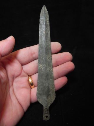 Zurqieh - Over 3000 Years Old Bronze Spear Head - 17.  5 Cm,  7 