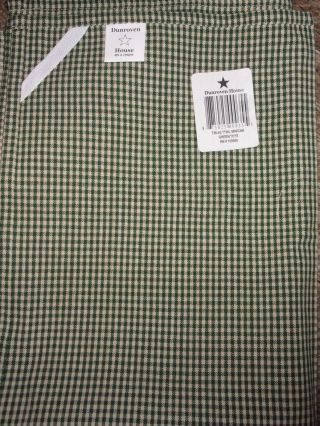 Green Checkered Primitive Dish/tea Towel Country Style photo