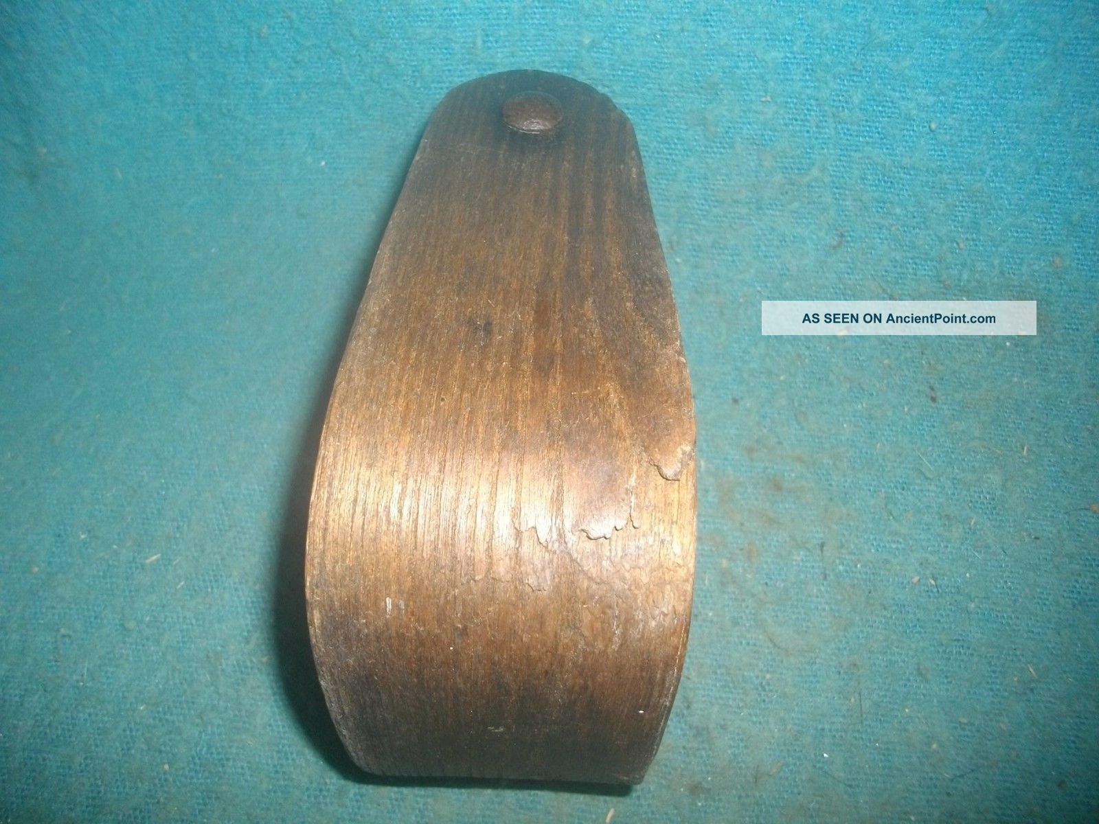 K372 Old Wood Horse Stirrup Saddle Pony Wooden