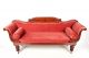 Antique Victorian Sofa Fine Quality Large Scroll Arm Four Seater Settee Pink Cha 1800-1899 photo 1