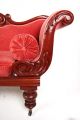 Antique Victorian Sofa Fine Quality Large Scroll Arm Four Seater Settee Pink Cha 1800-1899 photo 4