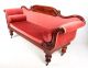 Antique Victorian Sofa Fine Quality Large Scroll Arm Four Seater Settee Pink Cha 1800-1899 photo 5