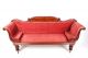 Antique Victorian Sofa Fine Quality Large Scroll Arm Four Seater Settee Pink Cha 1800-1899 photo 7