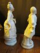 Vintage Coventry Porcelain Colonial Lady & Man Figures 5012 & 5013 Made In Usa Figurines photo 3