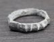 Interesting Ancient Roman Bronze Ring With Simple Decorations Roman photo 2
