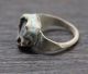 Ancient Roman Bronze Ring Plated Silver With Ancient Glass Roman photo 3