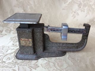 Antique Vintage Triner Postal Scale Model No.  88 Sliding Balance Mail 16 Ozs 1lb photo