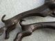 Antique Pair Kayserzinn Dachshund Dog Knife Rests Art Nouveau Pewter Art Nouveau photo 9