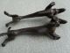 Antique Pair Kayserzinn Dachshund Dog Knife Rests Art Nouveau Pewter Art Nouveau photo 10