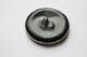 Antique Button Large Floral Brass Picture On Black Buttons photo 2