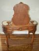 Antique French Louis Xvi Rosewood Carved & Caned Vanity Dressing Table Mirror Pre-1800 photo 2