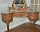 Antique French Louis Xvi Rosewood Carved & Caned Vanity Dressing Table Mirror Pre-1800 photo 5